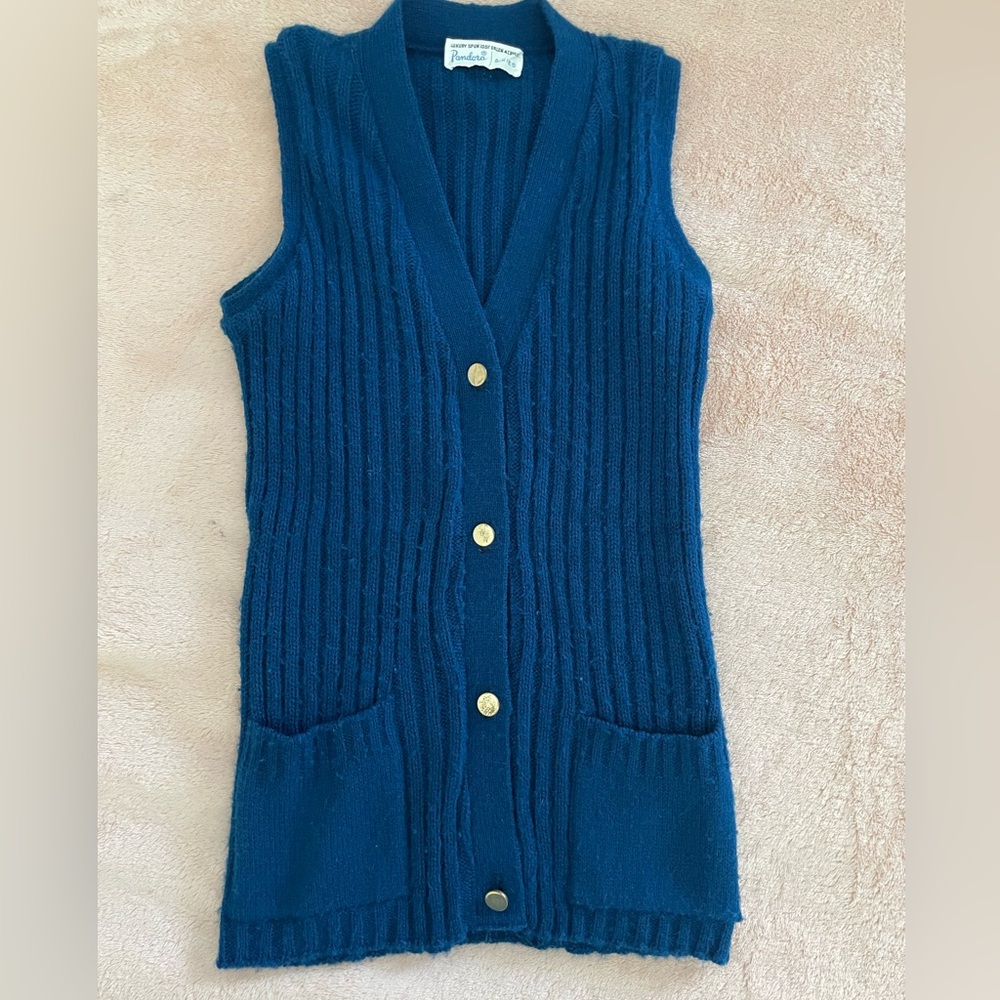 Vintage 70’s Girls Ribbed Seater Vest